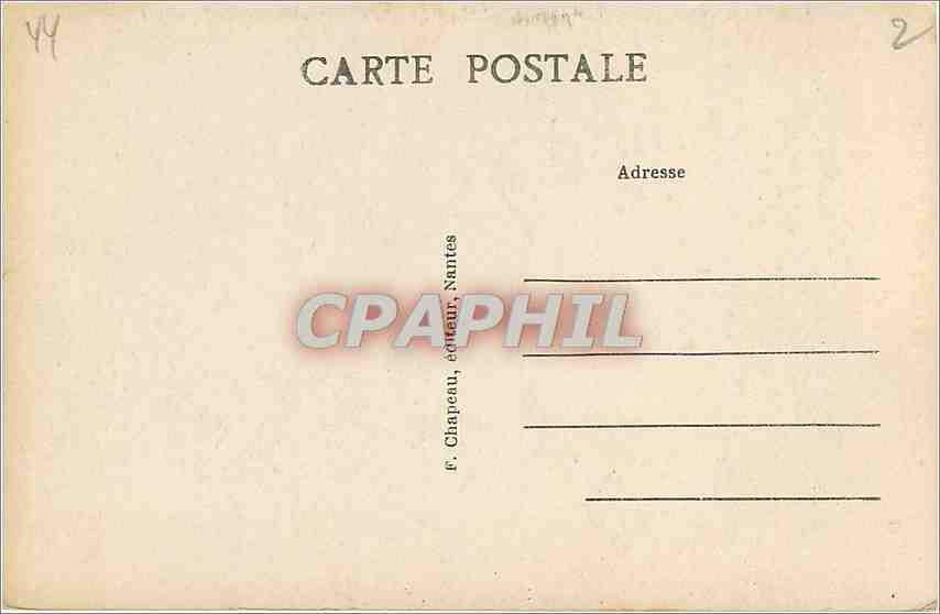 CPA Nantes La Bonne mere Sainte Anne — Verso