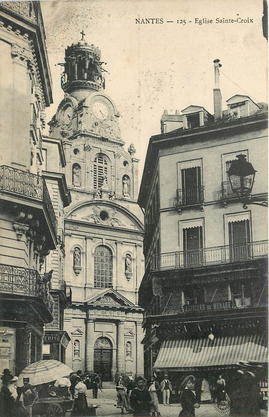CPA Nantes Eglise Saint Croix