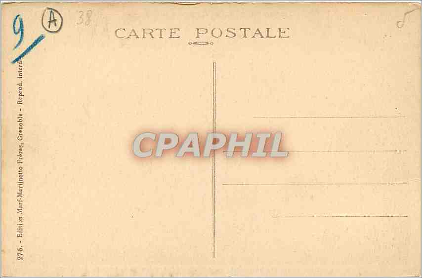 CPA vue generale sur la Valle du Drac et le Moucherotte prise de la gare du sommet — Rückseite