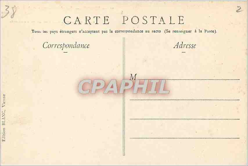 CPA Vienne Temple d'August et de Livie — Back