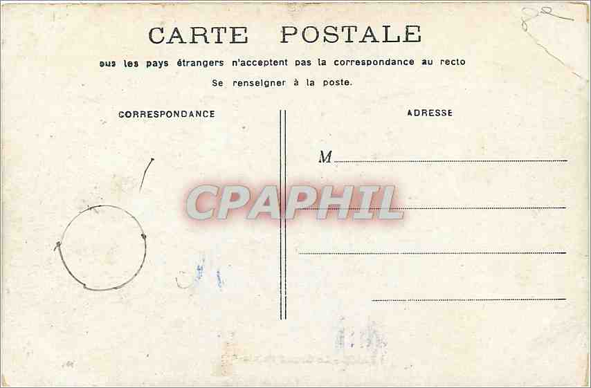 CPA Paris Le grand palais — Rückseite