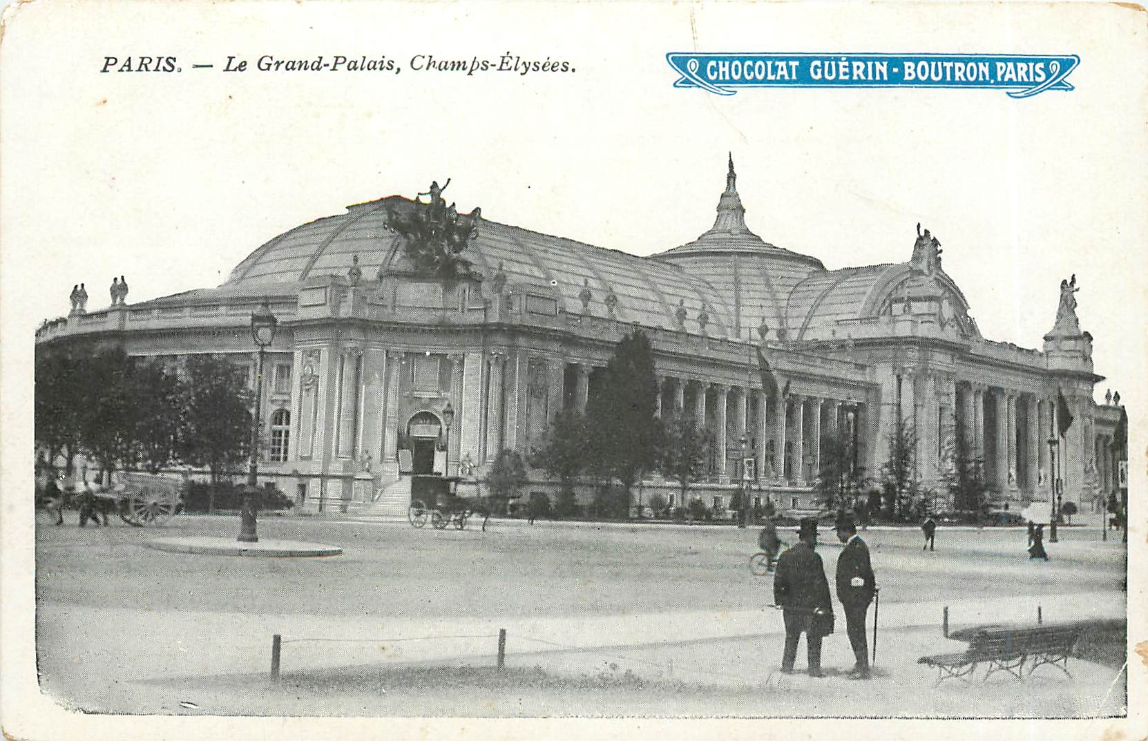 CPA Paris Le grand palais Champs Elysees Chocolat Guerin Boutron