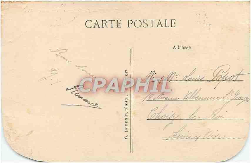 CPA Le Treport Les Villas sur l'Esplanade — Rückseite