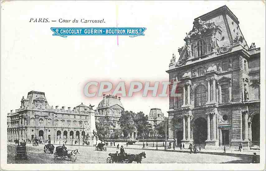 CPA Paris Cour du Carrousel  Chocolat Guerin Boutron