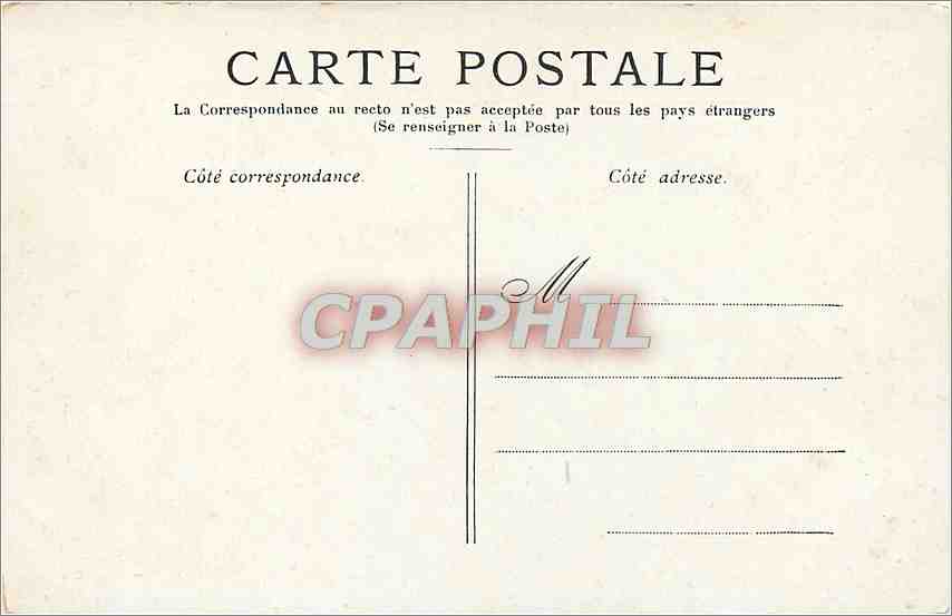 CPA Paris Cour du Carrousel  Chocolat Guerin Boutron — Rückseite