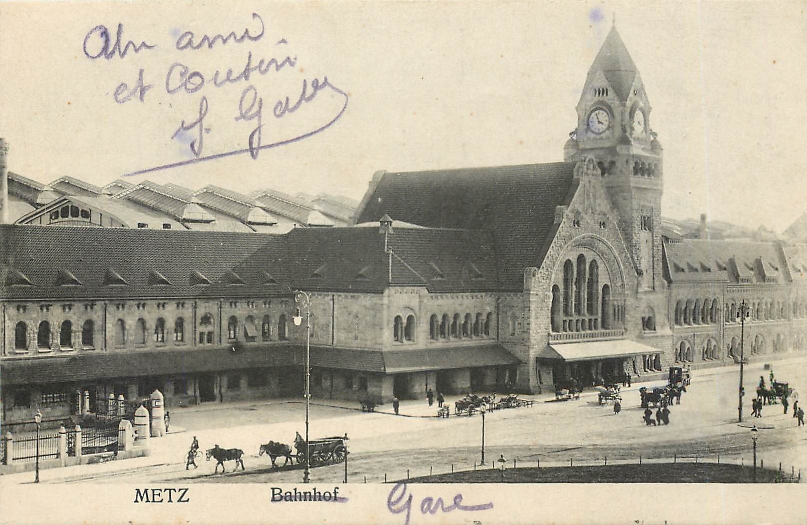 CPA Metz bahnhof