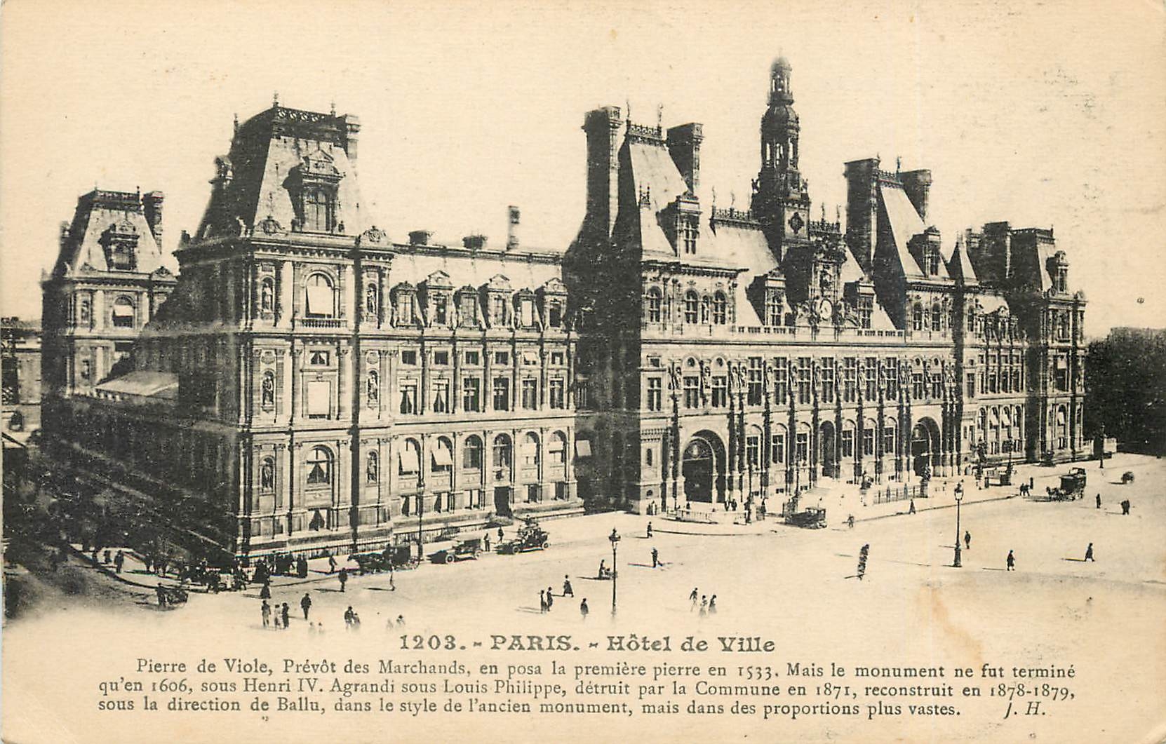 CPA Paris l'Hotel de ville