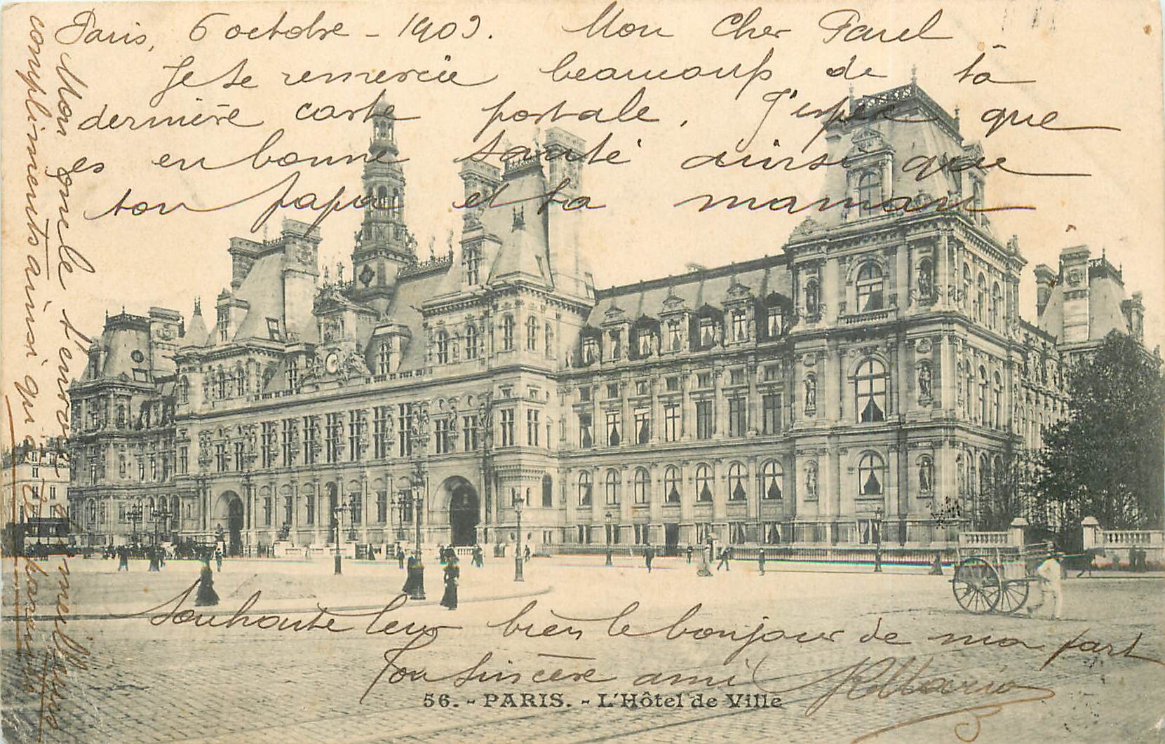 CPA Paris l'Hotel de ville