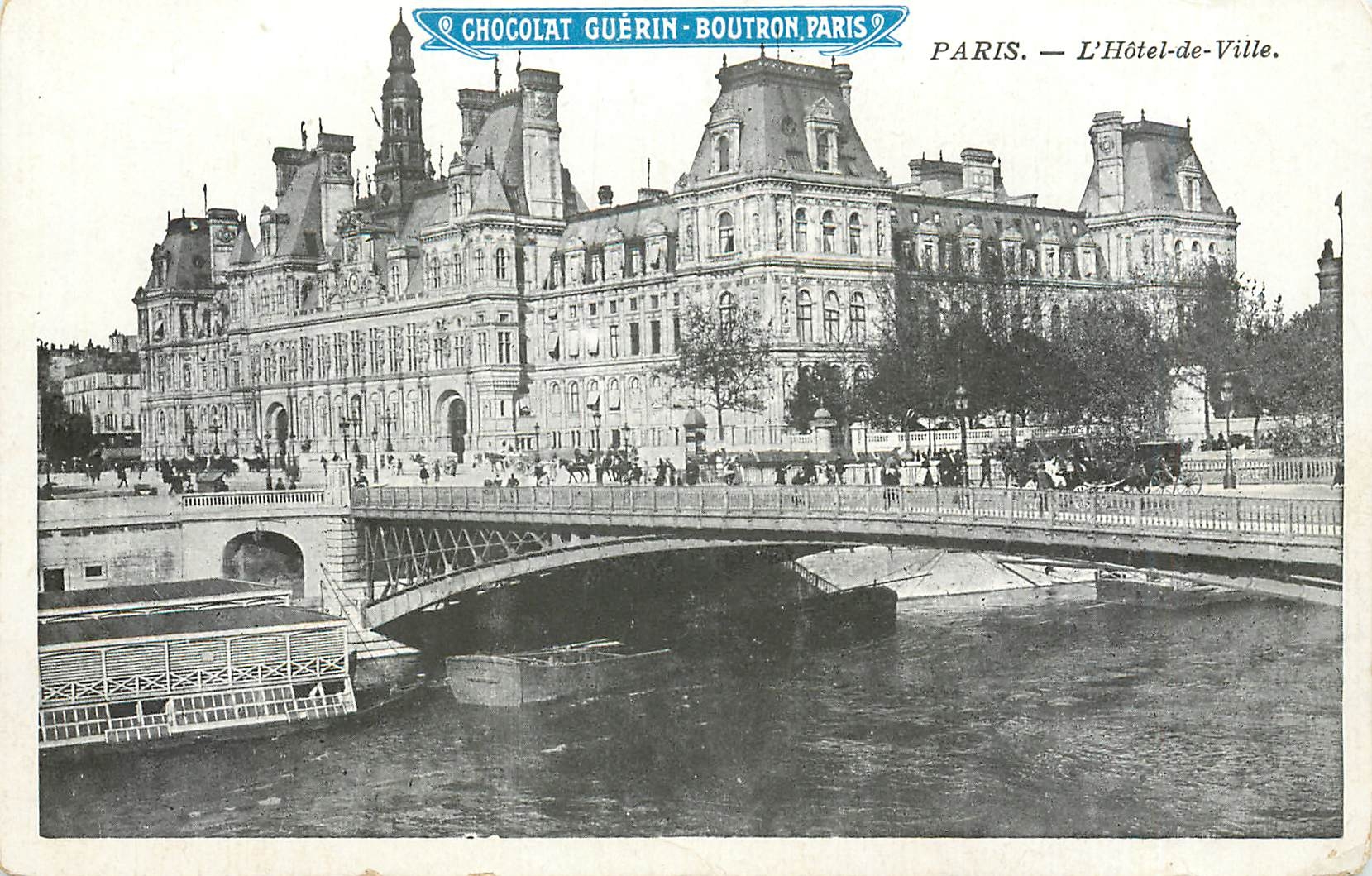 CPA Paris l'Hotel de ville  Chocolat Guerin Boutron