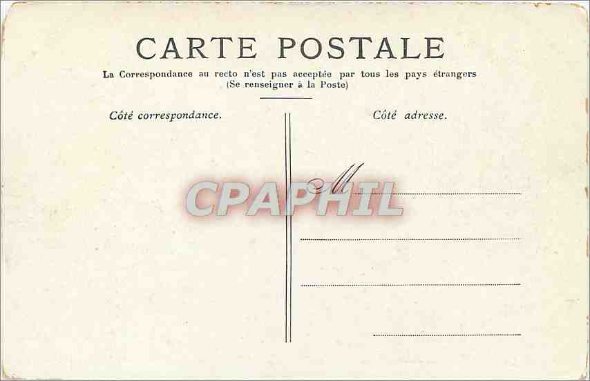 CPA Paris le Pont du Carrousel — Rückseite