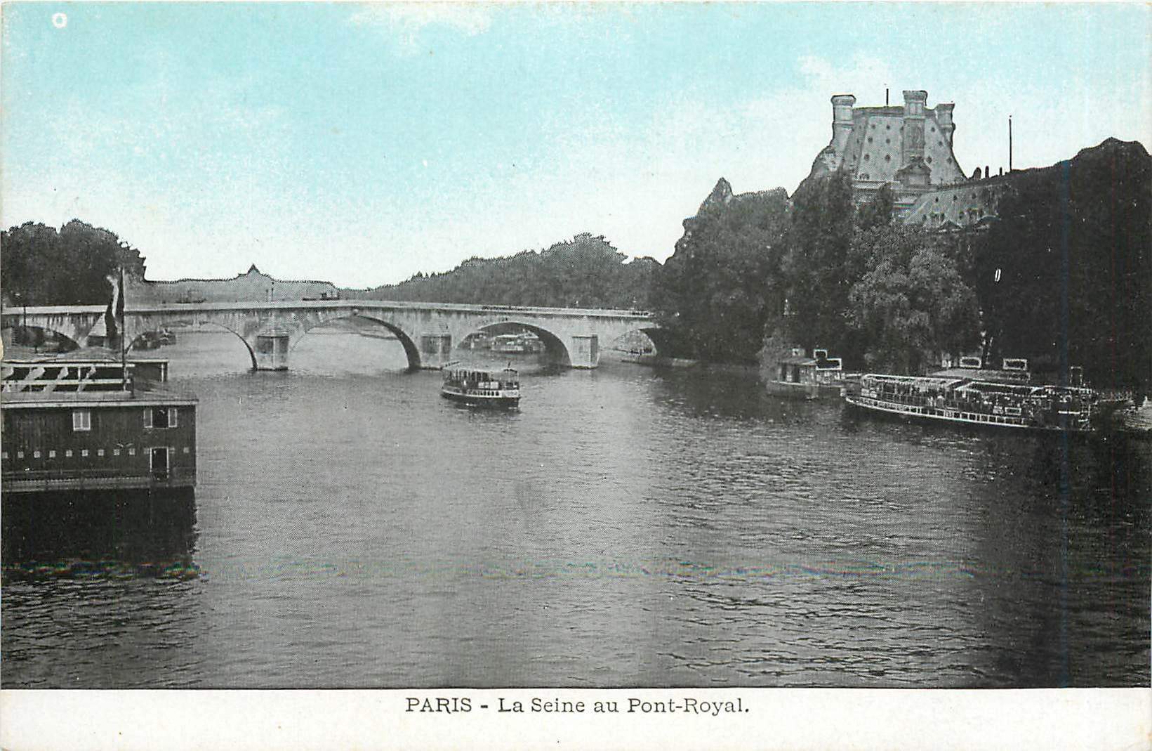CPA Paris la Seine au Pont Royal