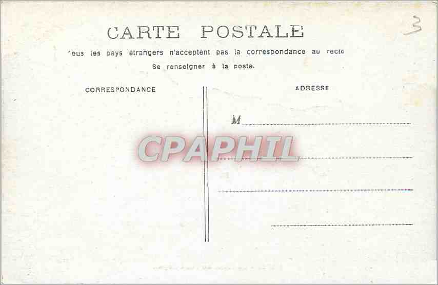CPA Paris la Seine au Pont Royal — Rückseite