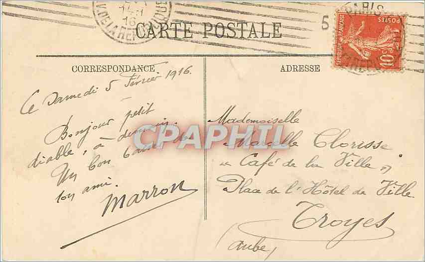 CPA Paris Panorama sur l Seine pris de Notre Dame LL — Rückseite