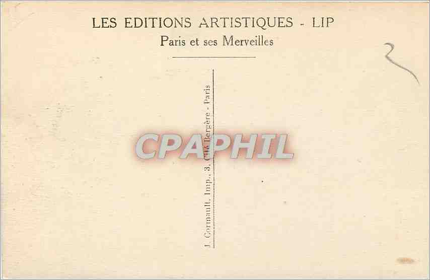 CPA Paris le grand Palais — Rückseite