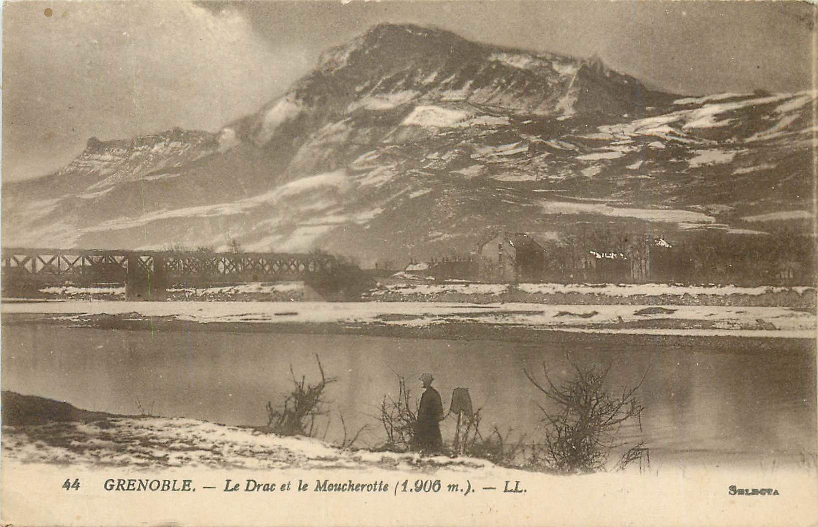 Grenoble — Le Drac et le Moucherotte (1.906 m.) — LL. Selecta