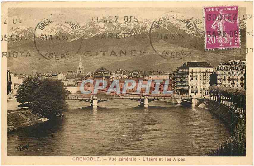 CPA Grenoble le Mont Rachais et les rt de la Bastille et Robot