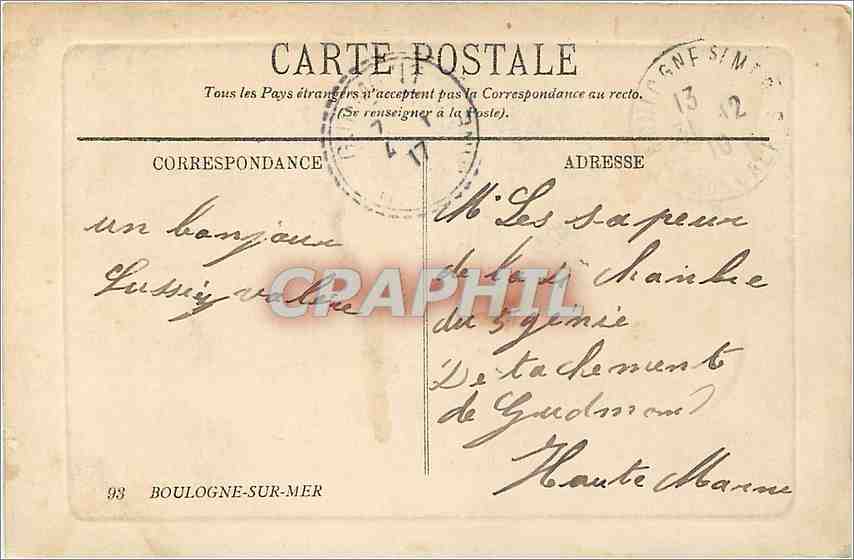 Boulogne-sur-Mer — The Casino. General View — LL, n° 62 — Back