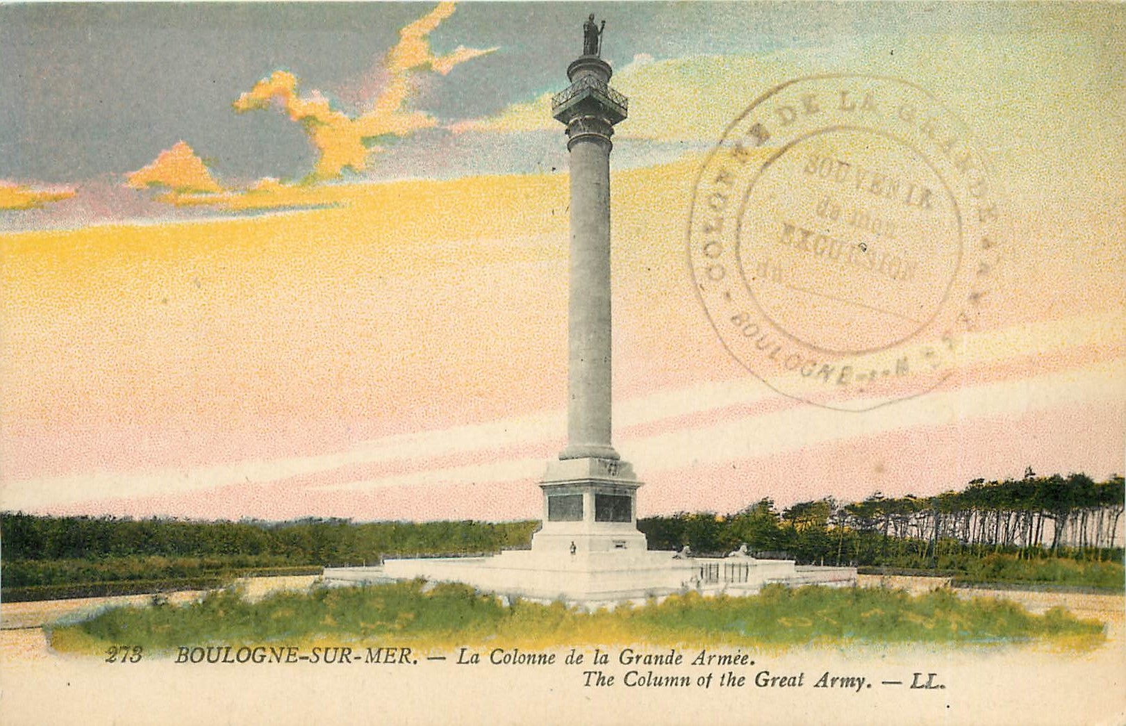 Boulogne-sur-Mer — La Colonne de la Grande Armée — Éditeur LL, n° 273
