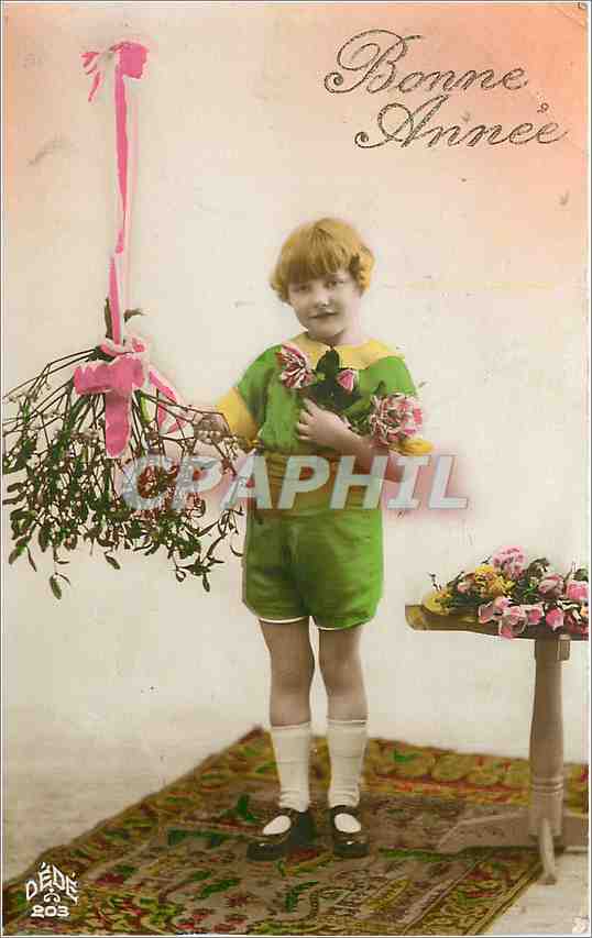 CPA Bonne annee Enfant