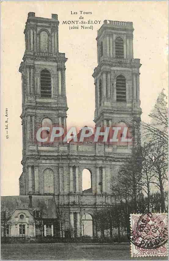 Les Tours de MONT-ST-ÉLOY (côté Nord) — Éd. B. Arras, n° 95