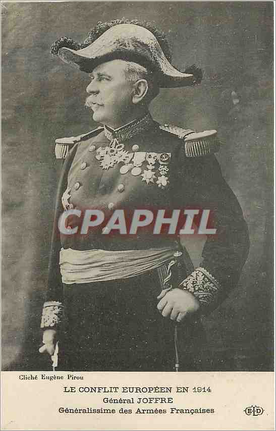 CPA General Joffre Medailles