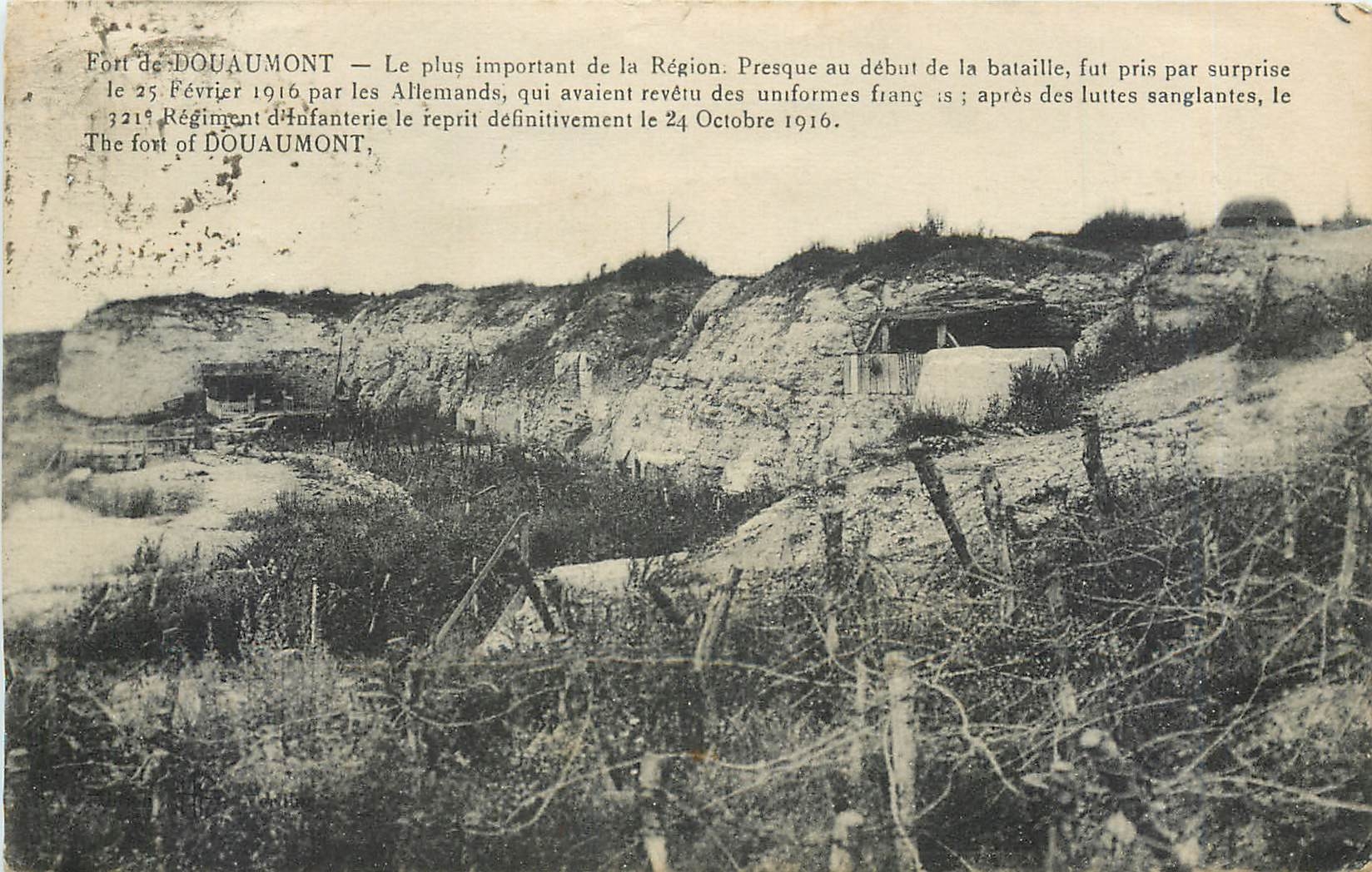 CPA Fort de Douaumont le plus important de la Region Presaue au debut de le bataille fut pris par su