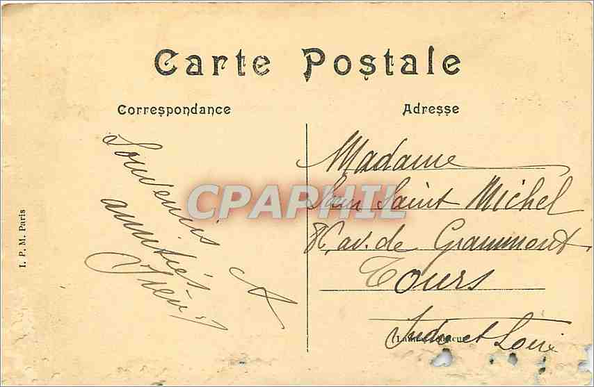 CPA Ecueille Indre La nouvelle Egllise — Rückseite