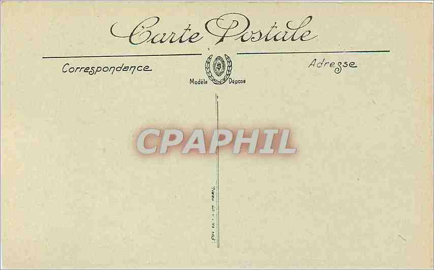 CPA la fleche le moulin et le chateau des carmes LL — Rückseite