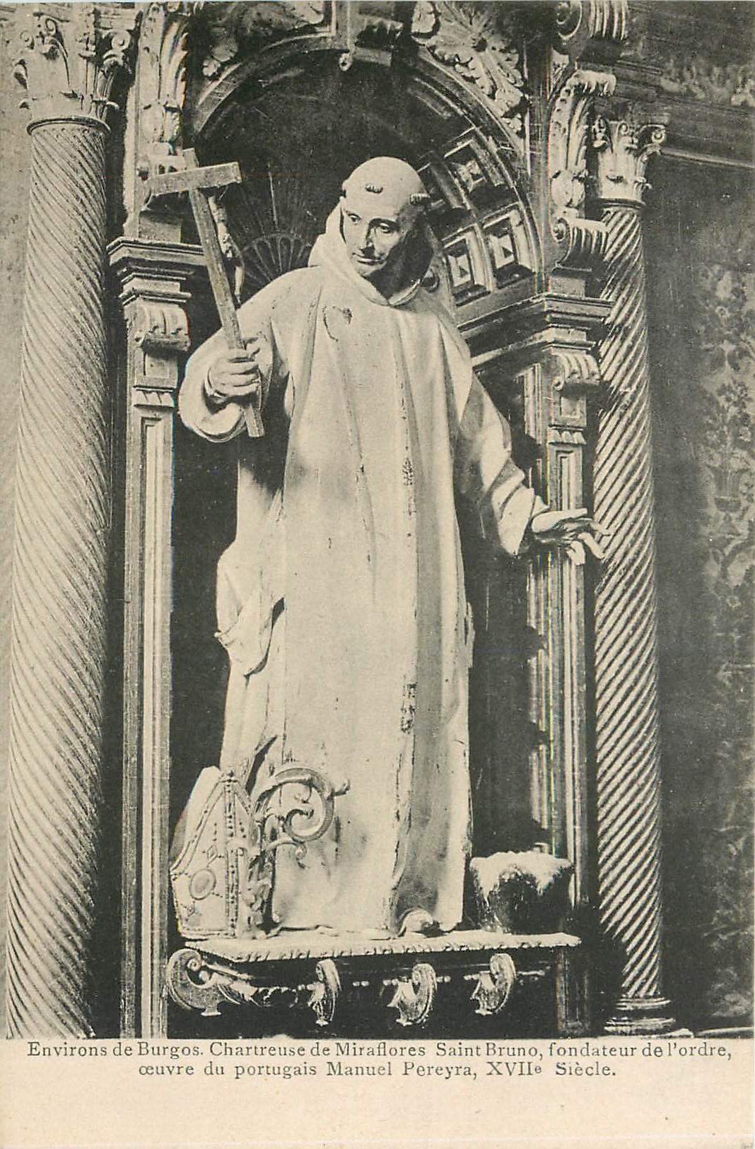 CPA Environs de Burgos chrtreuse de Miraflores saint Bruno fondteur de l'ordre oeuvre du portugais m