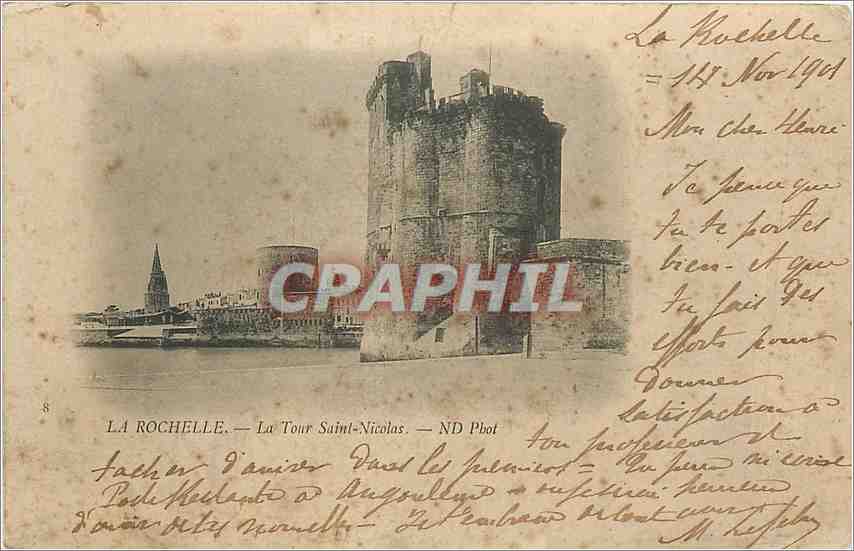 CPA La rochelle La tour Saint Nicolas ND