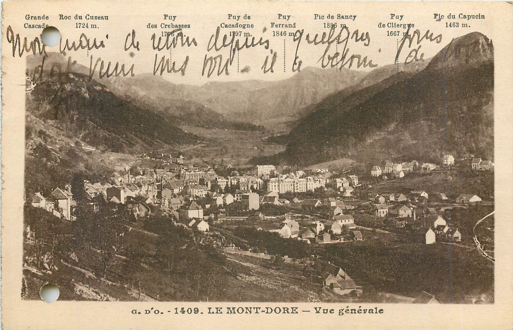 CPA Le mont dore vue generale