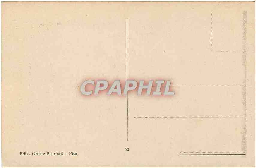 CPA Pisa uomo il sarificio dell Abramo sodoma — Rückseite