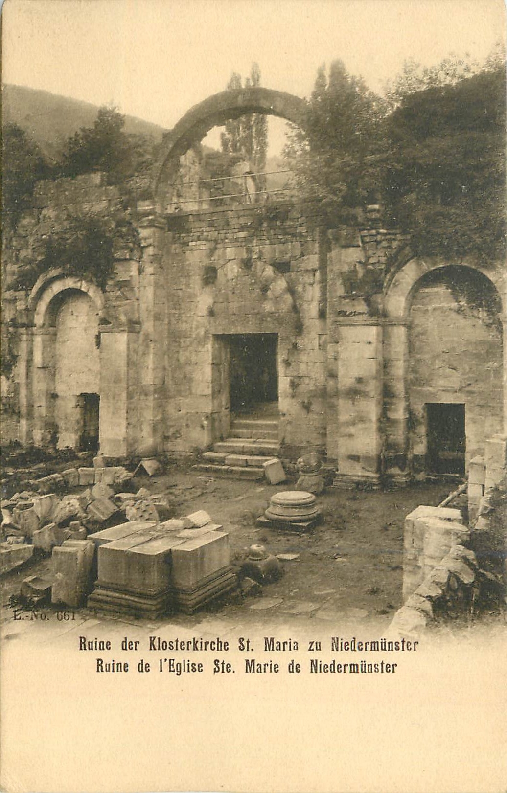 CPA Ruine de l'Eglise Ste marie de Niedermuster
