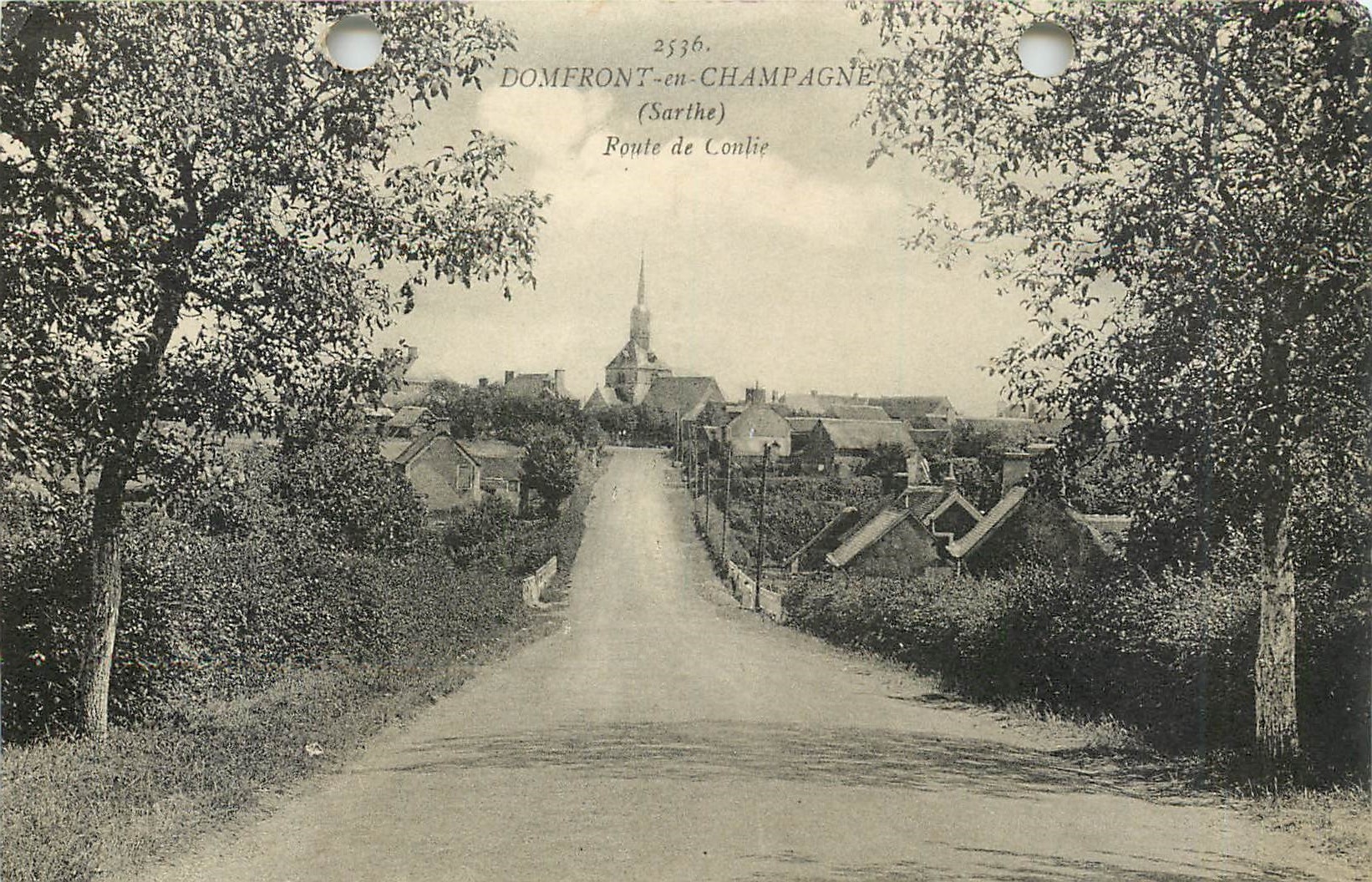 CPA Domfront en Champagne Sarthe Fnte de Conlie
