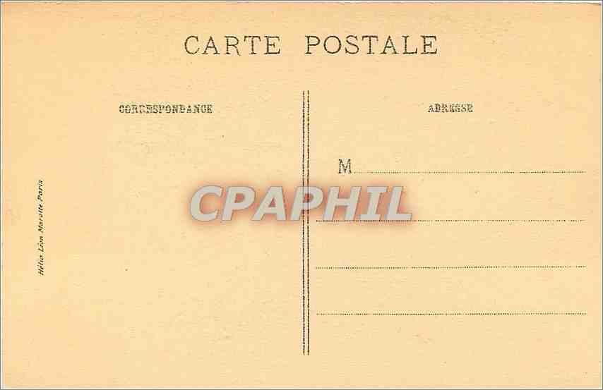 CPA Helio Leon Marotte Paris — Verso
