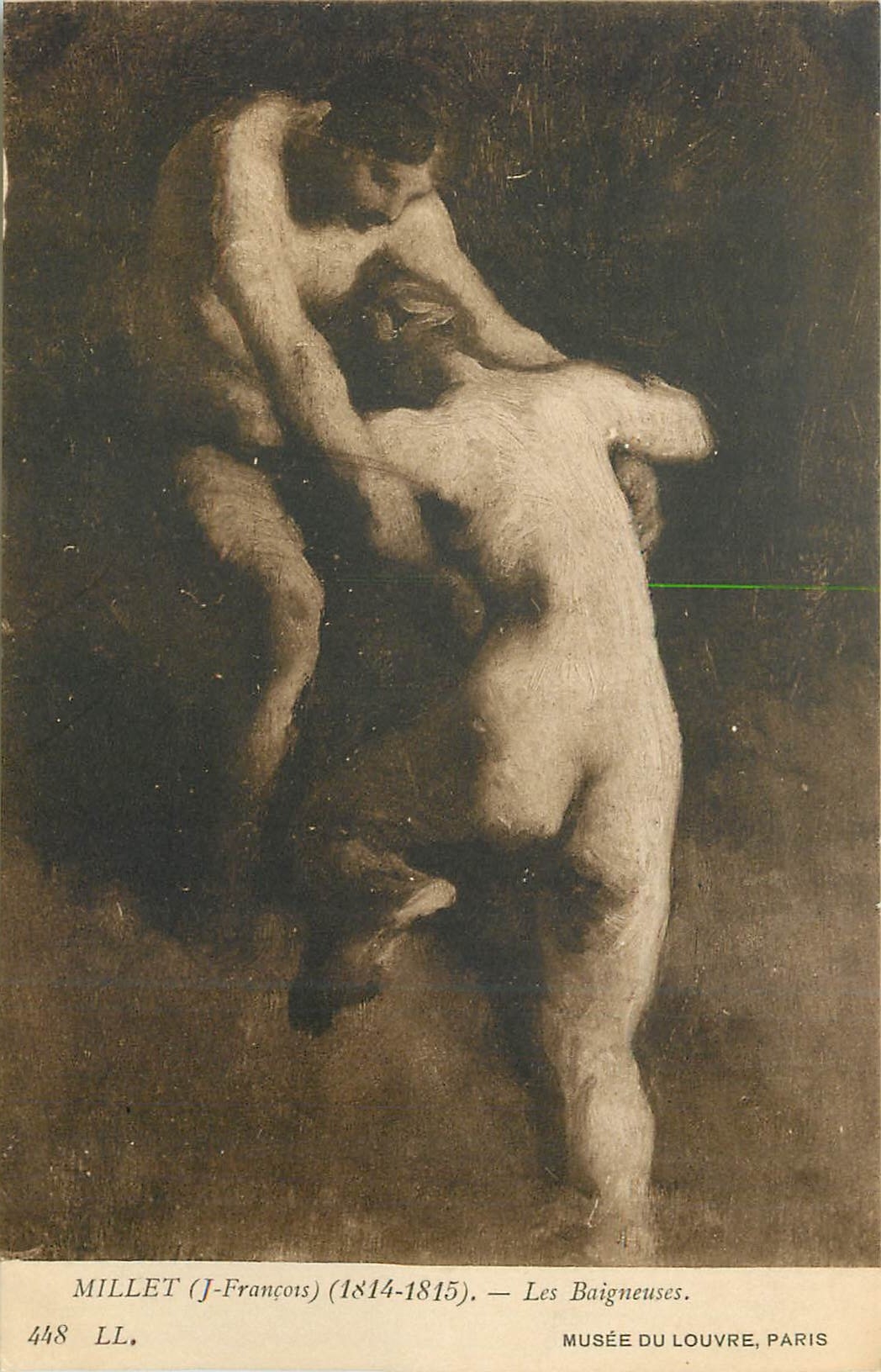 CPA Millet J fracois 1814 1815 Les baigneuses
