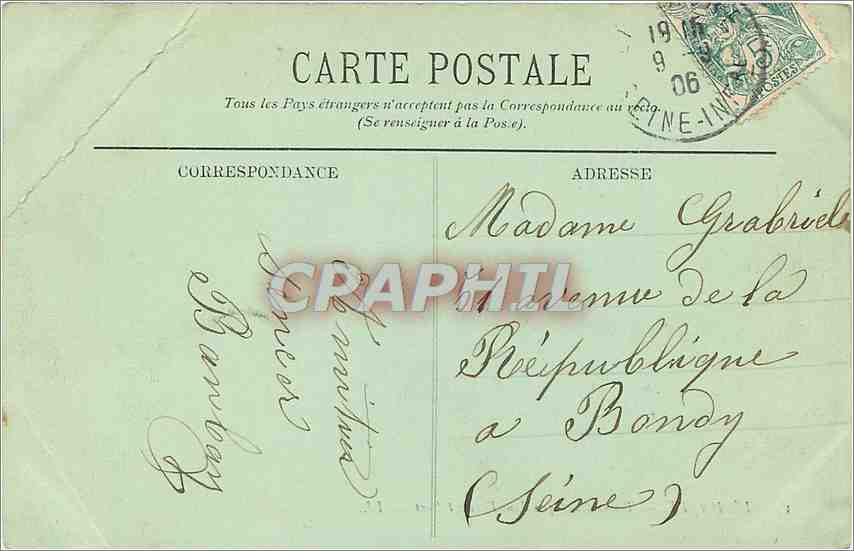 CPA le havre Transatlamtique dans l'avant Port Bateau — Back