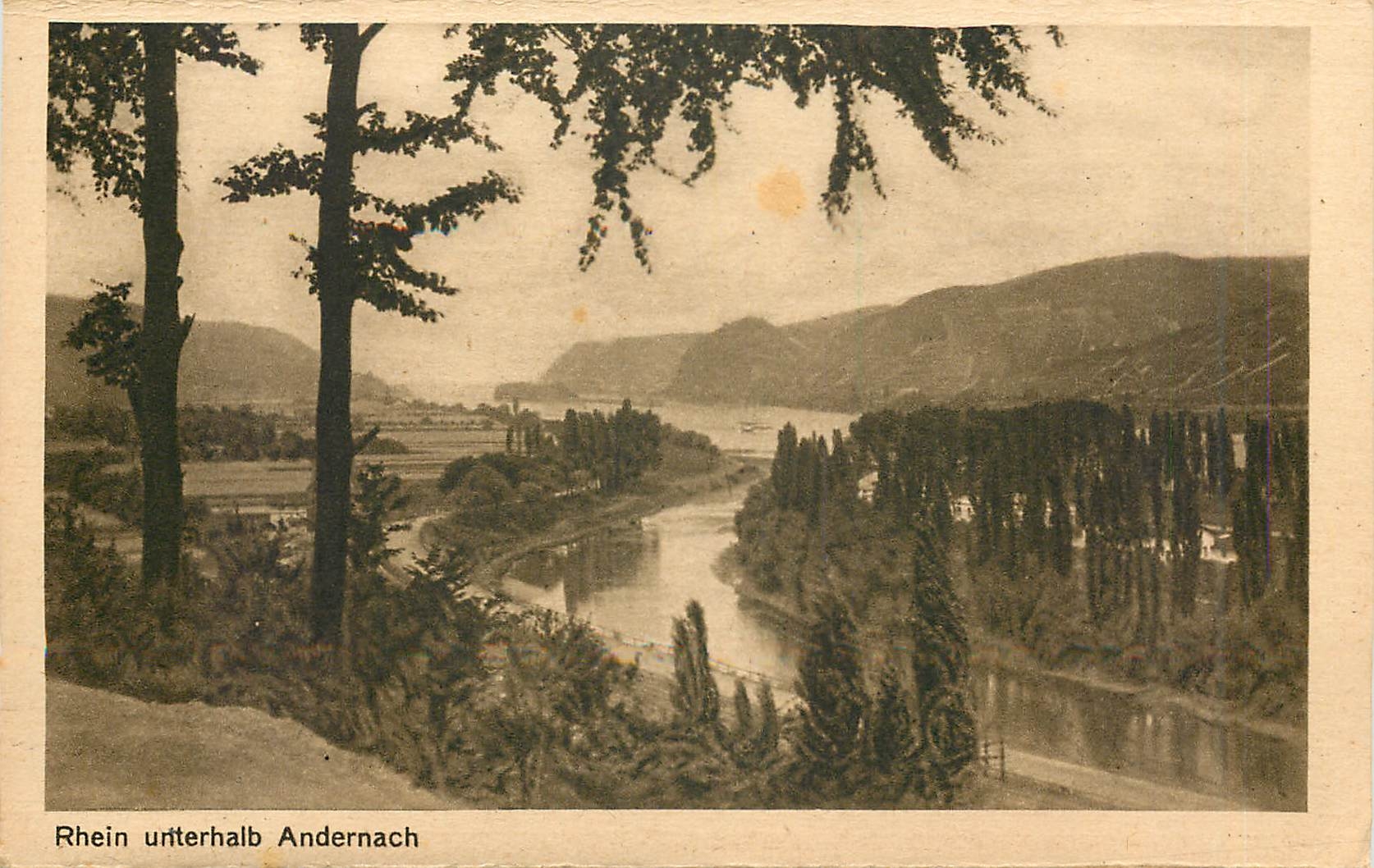 CPA Rhein unterhalb Andernach