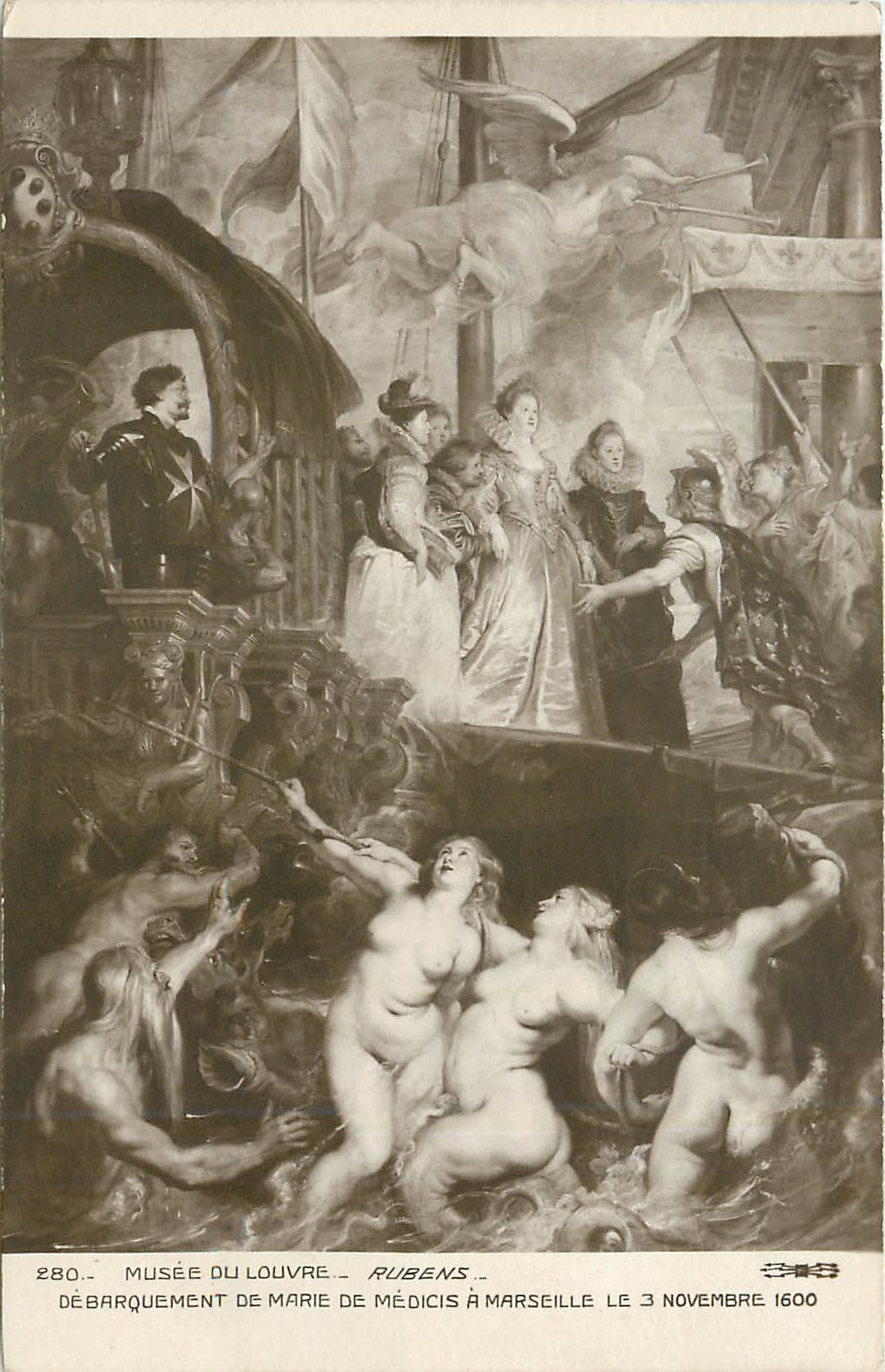 CPA Musee de Louvre Ribens Debarquement de arie de medicis a Marseille e 3 novembre 1600