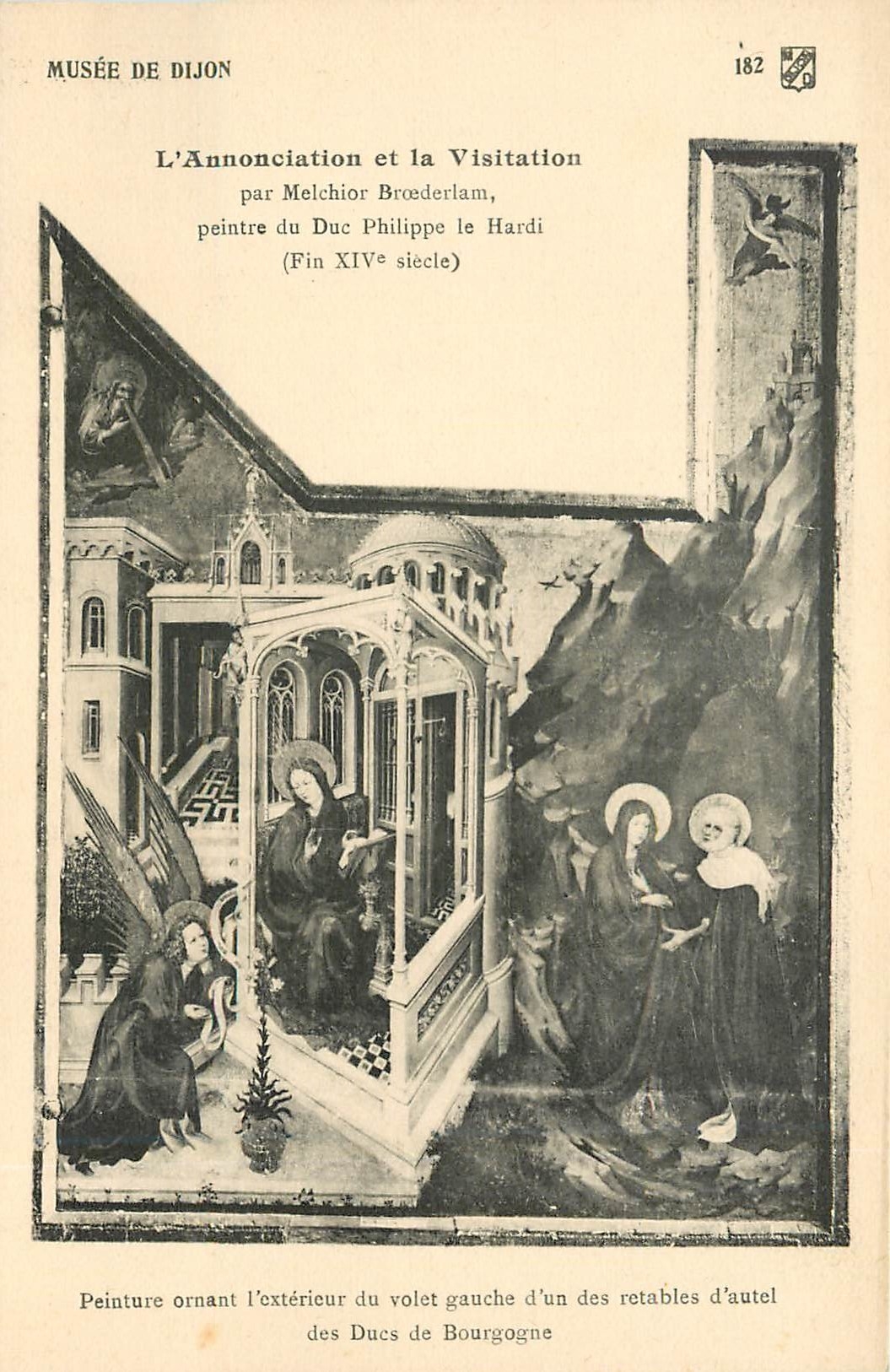 CPA Musee de Dijon L'Annonciation et l Visitation par melehior broederlam peintre du Duc Phillippe d