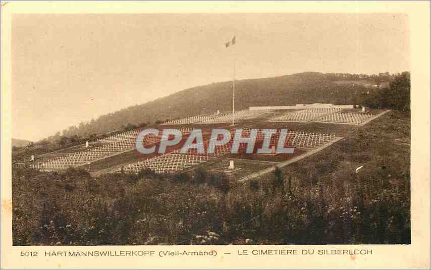 CPA Hartmannswillerkoff vieil Armand Le cimetiere du Silberlcoh
