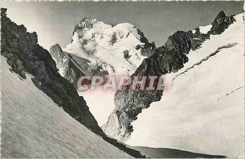 CPA La Barre des Ecrins 4100m  vue de l'Arete nord de Neiges Cordier