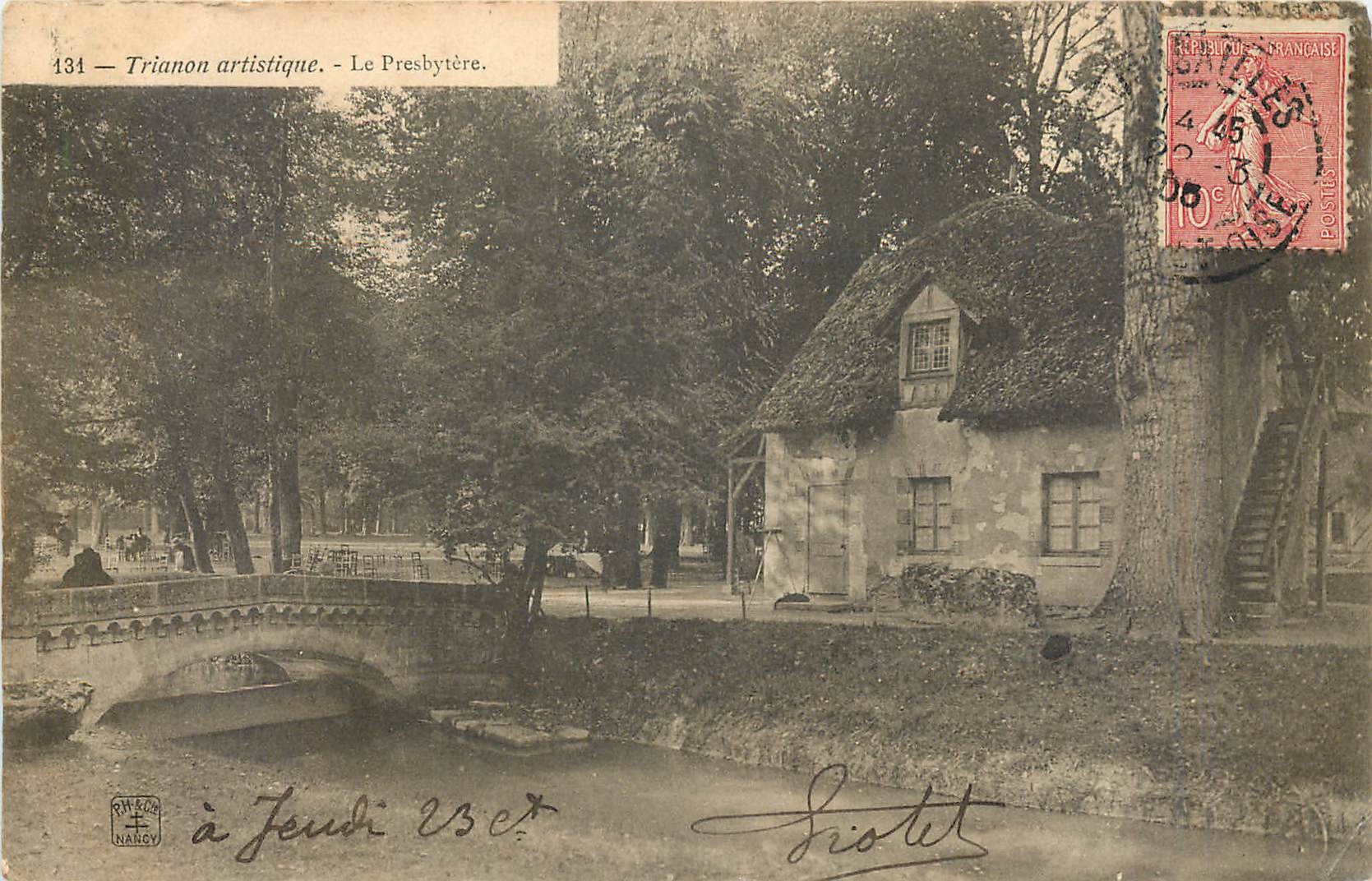 CPA trianon artistique le presbytere Versailles