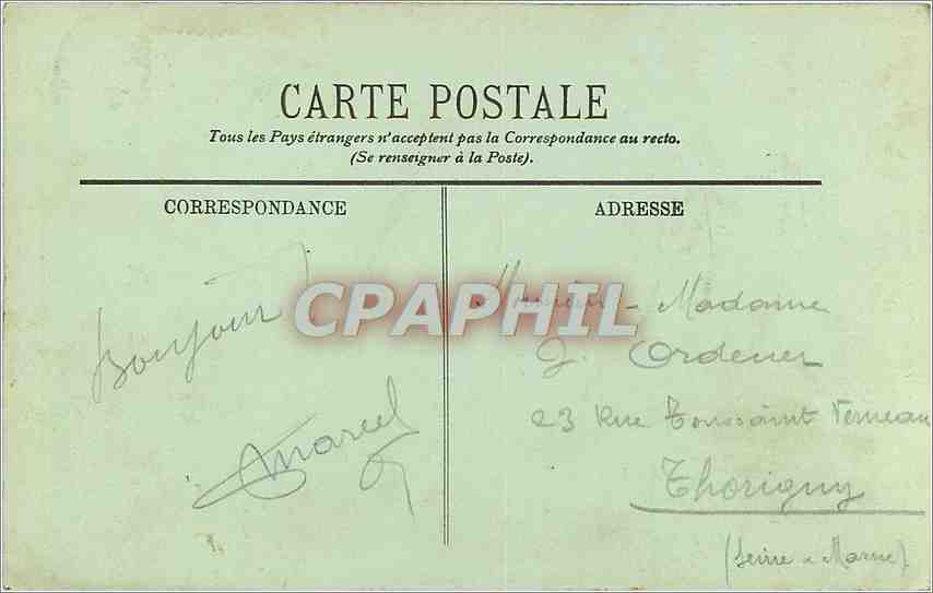 CPA Soissons  vue panoramique vers la caserne de Flandre — Rückseite