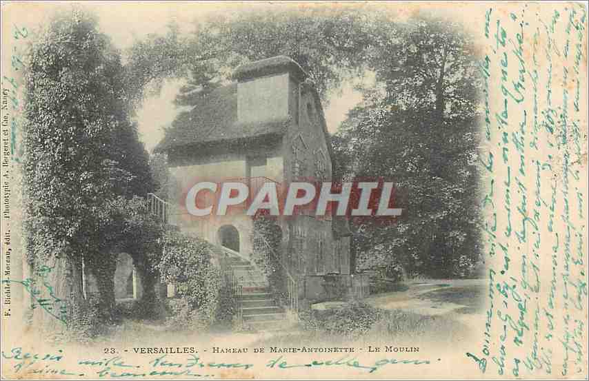 CPA hameau de marte Antoinette Le Moulin Versailles