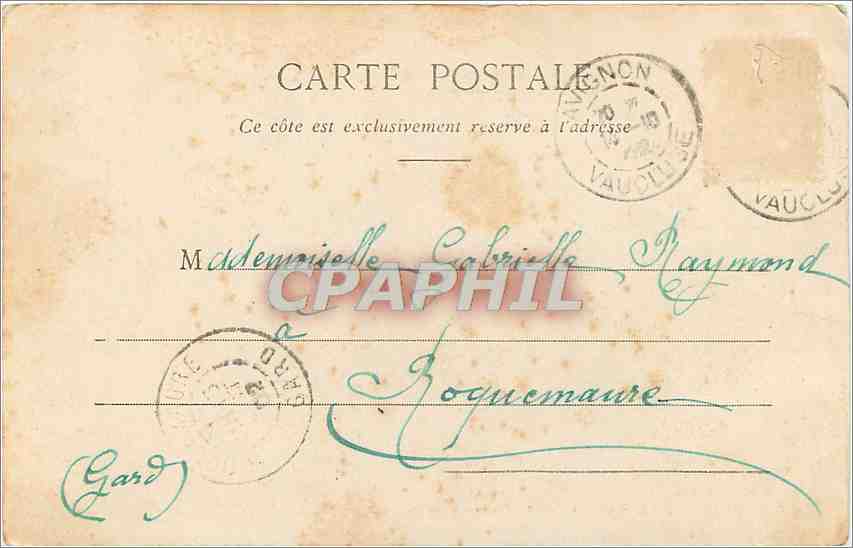 Versailles - Hameau de Marie-Antoinette - La Maison du Seigneur — C. Bieller, édit. Versailles, Phototypie A. Borgerot et Cie, n°22 — Verso