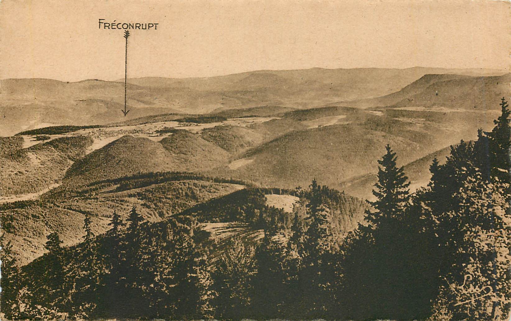CPA Donon Alt 1008m vue prise du usee sur la haute Vllee de la Bruche