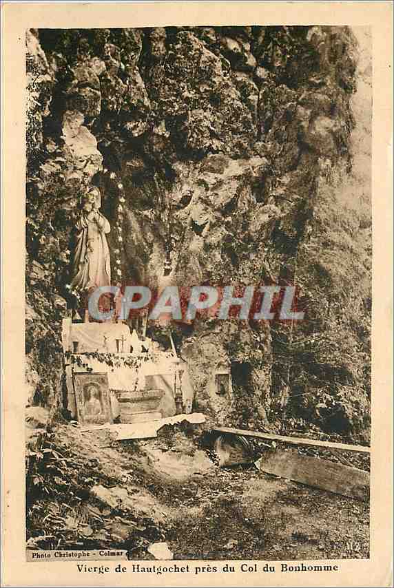 CPA Vierge de hautgochet pres du col du Bonhomme
