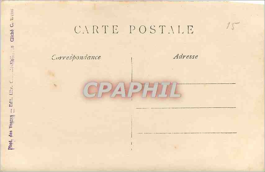 CPA Arbres Lac — Back