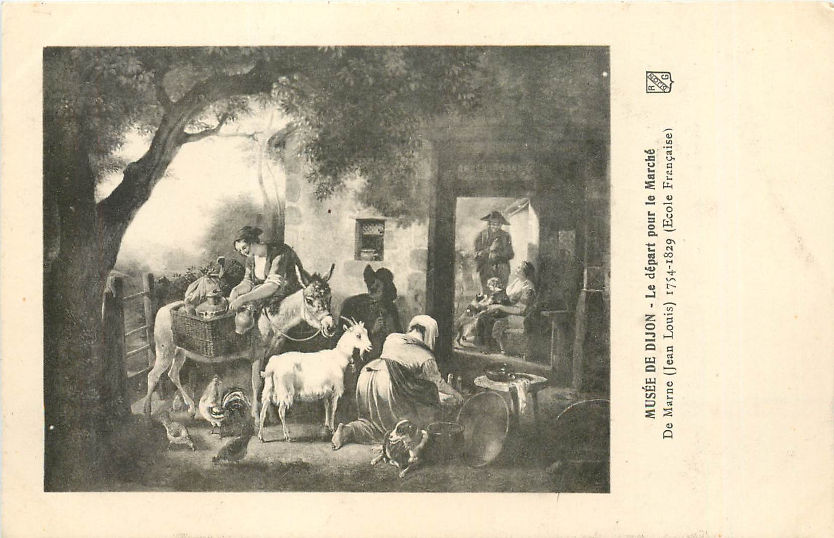 CPA Musee de Dijon Le depart pour le Marche  de Marne Jean Louis 1754 1829 Ecole francaise